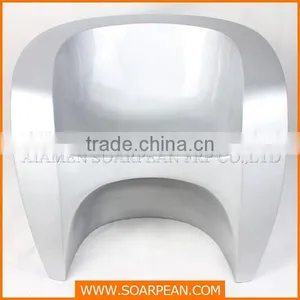 Modern Appearance Special Fiberglass Low Arm Dining Chair thumbnail-5