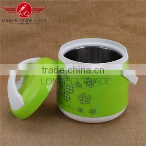 0.8L Mini Green Lunch Box Plastic / Insulated Lunch Box for Food/soup for Family thumbnail-3