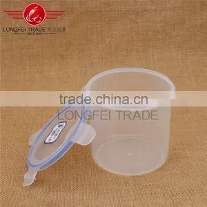 Eco-friendly 4pcs Cylindrical Plastic Preservation Box /crisper Food Storage Box thumbnail-4