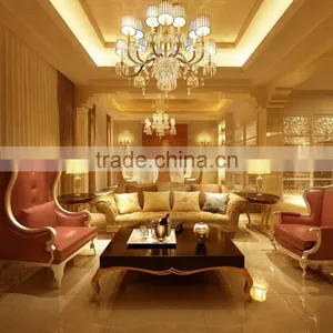 Luxury Golden Italian Style 3d Rendering Interior Design for Staircase and Entrance of Noble House BF11-08283d thumbnail-6