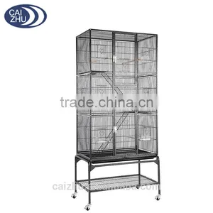 Large 3 Layers Platform Chinchilla Sugar Glider Cockatiel Parrot Bird Cage thumbnail-1