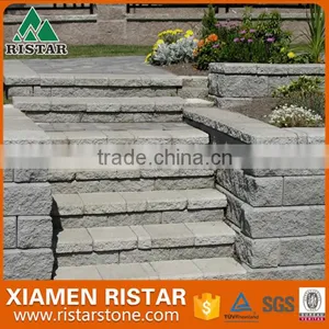 Light Grey Granite Stone Stairs Treads Steps Riser for Outdoor Use thumbnail-1