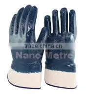 NMSAFETY Industrial Protective Winter Warm Blue Nitrile Safeguard Gloves thumbnail-1