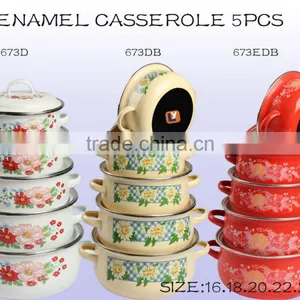 Hot New Products 16-24cm 673DB Enamel Casserole Cookware thumbnail-1