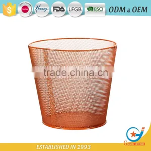 Iron Powder Coated Mesh Waste Bin Metal Wastebin Wastebasket thumbnail-1