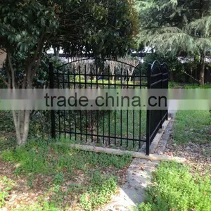 Arched Top W/picket Aluminum Rail Fence, Garden Fence thumbnail-1