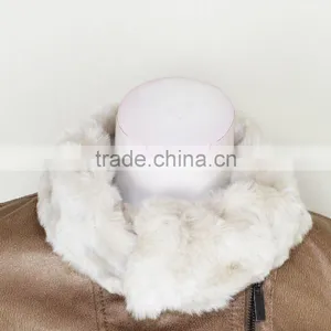 Latest Design Softshell Pu Leather Woman Winter Jacket thumbnail-3