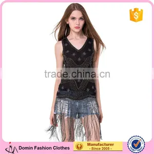 Domin Fashion Beading and Sequin Tops for Women 2016 thumbnail-1