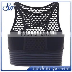 Customize Breathable and Quick Dry Gym Fitness Wear Seamless Bra Sports Bra for Women thumbnail-3