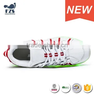 HFJH-18 Wholesale PU Low MOQ Led Sports Men Shoes thumbnail-4