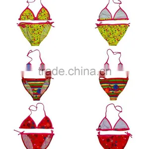 China Wholesale Children Cute Printed Micro Bikini thumbnail-4