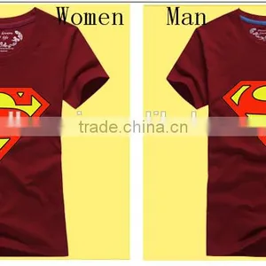 New Cheap Wholesale Pure Cotton Printed t Shirt for Couples thumbnail-6