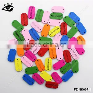 12x24mm Ellipse Colorful Shaped Wooden Buttons Colorful Buttons With Holes For Clothing DIY Decoration Craft Accessories thumbnail-1
