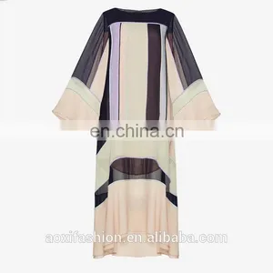 2017 New Arrivals Chinese Clothing Manufacturers Long Sleeve Latest Design Muslim Evening Dress thumbnail-4