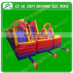 2015 Best Design Long Inflatable Obstacle Course From China Supplies(Running Fun) thumbnail-1