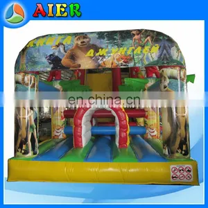 New Deisgn Colorful Forest Inflatable Climbing Game thumbnail-1