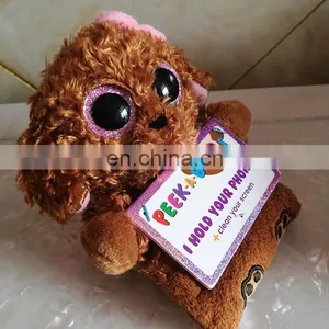 Plush Toys TY Design Teddy Dog Animal Mobile Phone Seat Holder thumbnail-4
