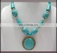 SF-NC273 Turquoise Resin Necklace thumbnail-1