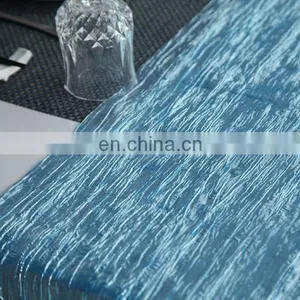 2015 Banquet Tables Elegant Cheap Sky Blue And Silver Chinese Silk Table Runner thumbnail-3