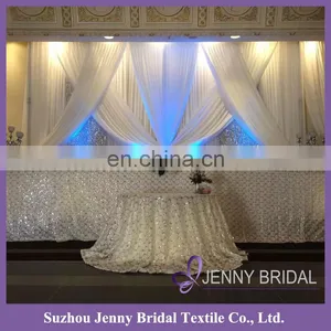 BCK107 Wedding Backdrop Design Beautiful Curtains Made in China thumbnail-1