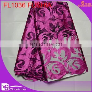 Free Shipping Nigerian Lace With Rhinestone Bridal Lace Fabrics Tulle Voile Lace Fabric thumbnail-3
