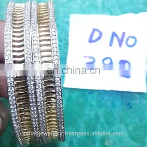 cz Stone Jewelry Bangles Exporter, Bridal Zircon Bangle Manufacturer thumbnail-6