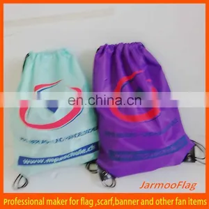 Customized Printed Cotton Drawstring Shoe Bags thumbnail-1