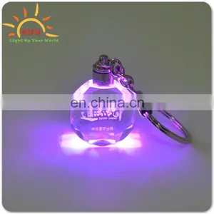 Hot Sales Best Flashing LED Keychain, Glass Transparent Multi Visual Effect thumbnail-3