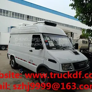 High Quality and Good Price IVECO Brand 4*2 LHD Diesel Refrigerated Minibus for Sale thumbnail-1