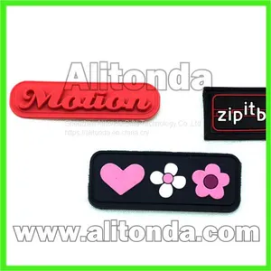 Custom High Quality Cheap Soft Silicone Apparel Clothing Bags Badges and Patches thumbnail-1