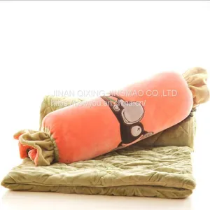 Cars Plush Cartoon Elephant Pillow Quilt Penguin Warm Hand Nap Pillow Blanket Office Sofa Cushion thumbnail-2