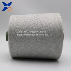 Grey Yarn Ne32/2ply 10% Stainless Steel Fiber Blended With 90% Polyester Fiber Ring Spun Yarn for Knitting Touchscreen Gloves--XTAA207 thumbnail-2