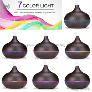 400ML Remote Control Ultrasonic Air Humidifier Essential Oil Diffuser Aroma Lamp Aromatherapy Electric Aroma Diffuser Mist Maker thumbnail-1