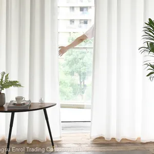 Nordic Cotton and Linen Curtain Light Transmission thumbnail-4