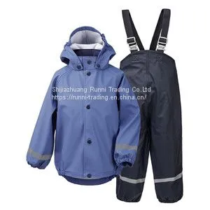 Boys Rain Jacket and Pant Functional Outwear Chinese Wholesale Function Jacket thumbnail-1