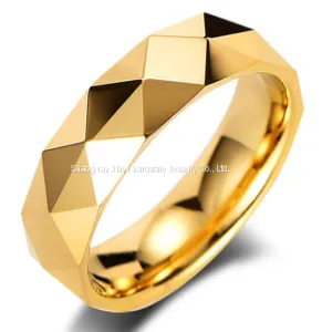 Faceted Tungsten Gold Ring thumbnail-1