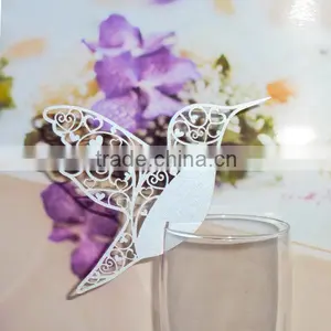 New Arrival Wedding Supplies Personalized Handmade Butterfly in Various Colors With Fast Shipment Laser Cut Escort Cards SC111 thumbnail-1