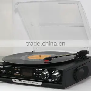 Hot Sale USB Bluetooth Vinyl Suitcase Style Turntable Record Player thumbnail-3