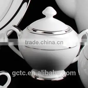 15pcs Bone China Tea Set With Streamline thumbnail-3