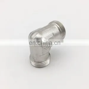 Parker Steel Zinc Plated Hydraulic Elbow Threaded Adapter, 4EMK4S, G 1/4 Male G 1/4 Male thumbnail-1