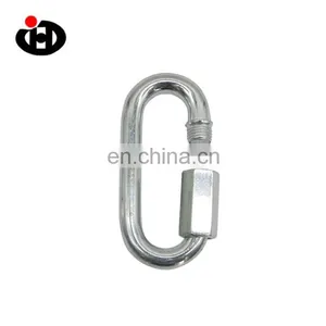 JingHong New Design Outdoor Climbing Zinc Plated Quick Link Hook thumbnail-2