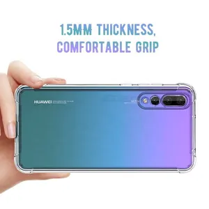 Transparent TPU Clear Fashion Phone Case Cover For Huawei P20 30 40 50 Pro thumbnail-4