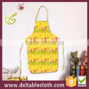 Household Waterproof Anti Oil Cartoon Graphic Disposable Plastic Kitchen Apron thumbnail-1