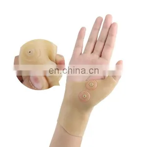 Magnetic Therapy Wrist Thumb Support Silicone Gel Arthritis Corrector Gloves thumbnail-3