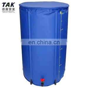 750L Foldable Pop up Rain Barrel Stand up Flexible Water Tank Rain Storage Collapsible Reservoir Water Tank With Diverter thumbnail-3