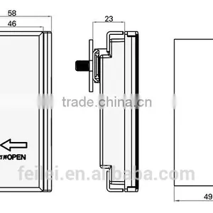 Flei Brand High and Low Voltage Industry Lock for Electric Metal Box Use thumbnail-5