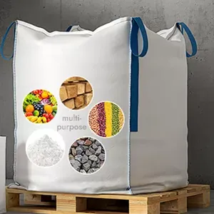 1 Ton FIBC PP Woven 90x90x120cm Bulk Bag for Flammable Powders 500kg 1000kg 700kg 2000kg U-panel Conductive Big Bag thumbnail-4
