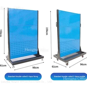Factory Direct Sale Hardware Material Rack 3-Layer Industrial Pegboard Organizer thumbnail-1