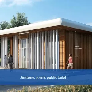 One-piece Mobile Toilet and Restroom, Municipal Finished Ecological and Environmentally Friendly Restroom, Prefabricated Public Toilet for Scenic Areas, Manufacturer thumbnail-1