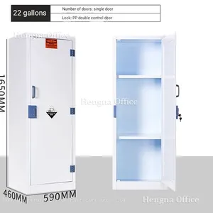 White PP Cabinet-LCT546| & Glass Door for Pharmacy and Hospital Storage-Customized Laboratory Furniture for High School Science Labs thumbnail-1